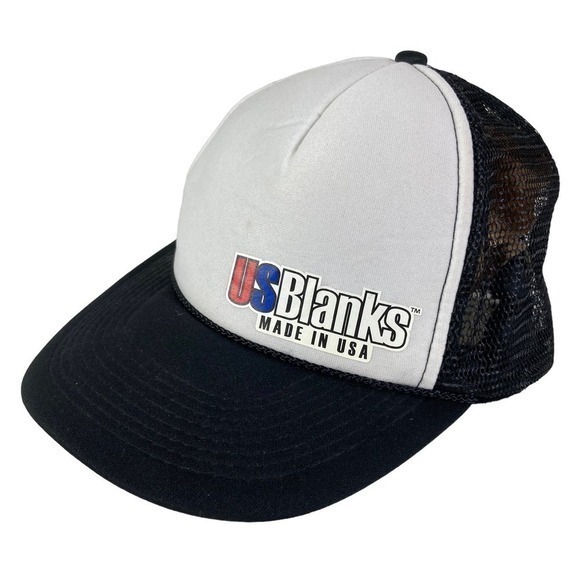 Otto USBlanks Hat Cap OSFM Made in USA Vintage 90s Unisex Adult‎ Nylon Mesh - Picture 1 of 9